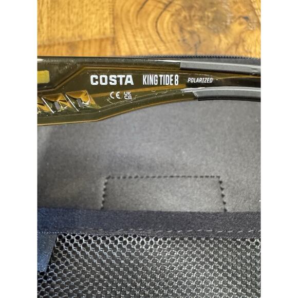 Costa Del Mar King Tide 8 Sunglasses Black/GREEN MIRROR 06S9111 580 Polarized - Picture 6 of 7